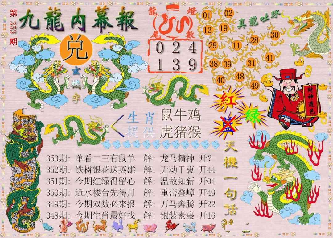 353期九龙内幕报[图]