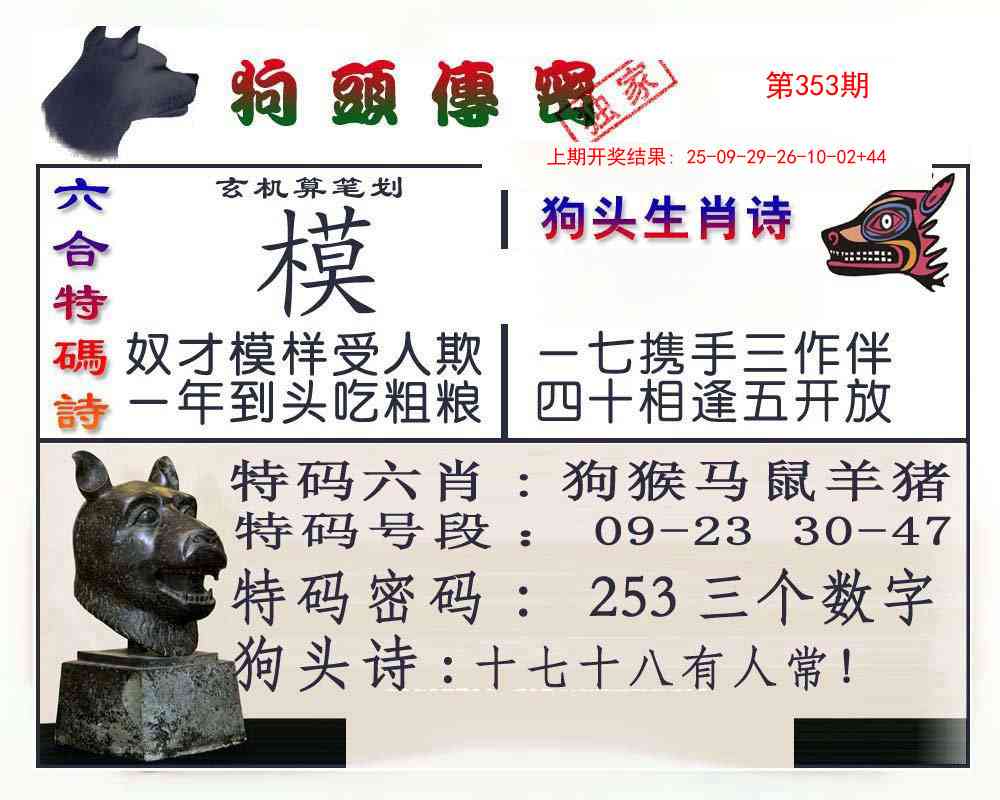 353期狗头传密[图]