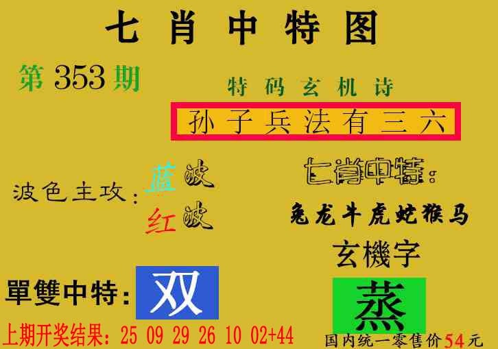 353期七肖中特[图]