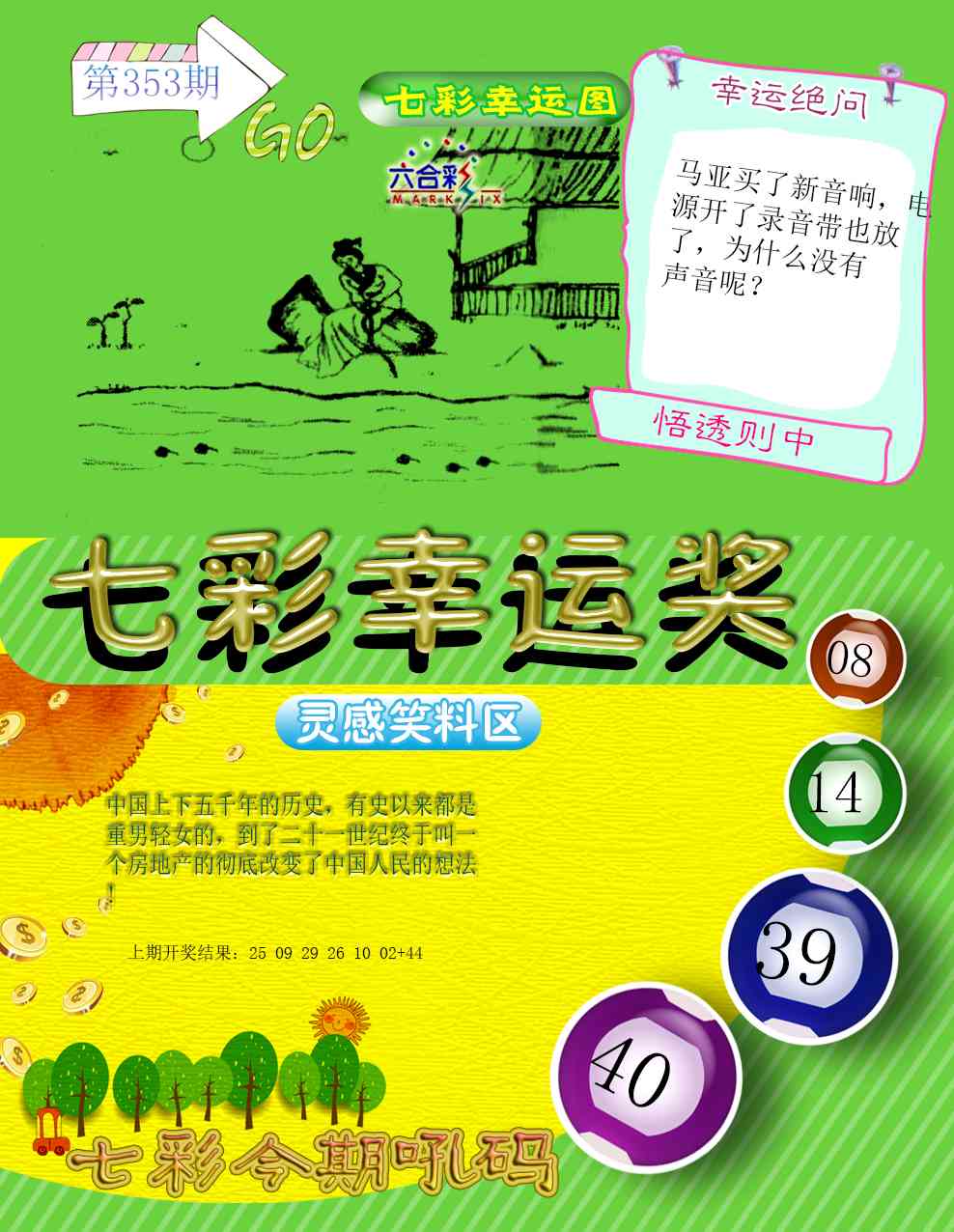 353期七彩幸运奖[图]