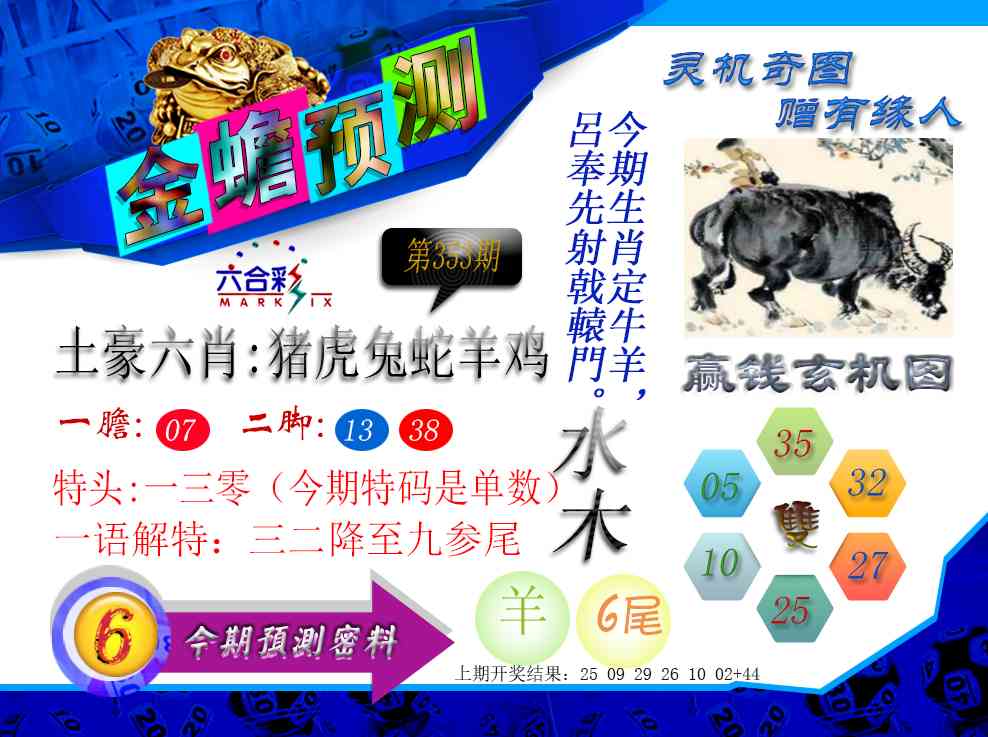 353期金蟾预测[图]