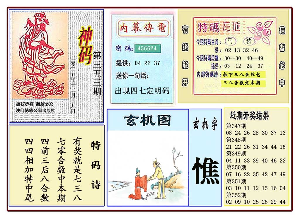 353期黄大仙神码[图]
