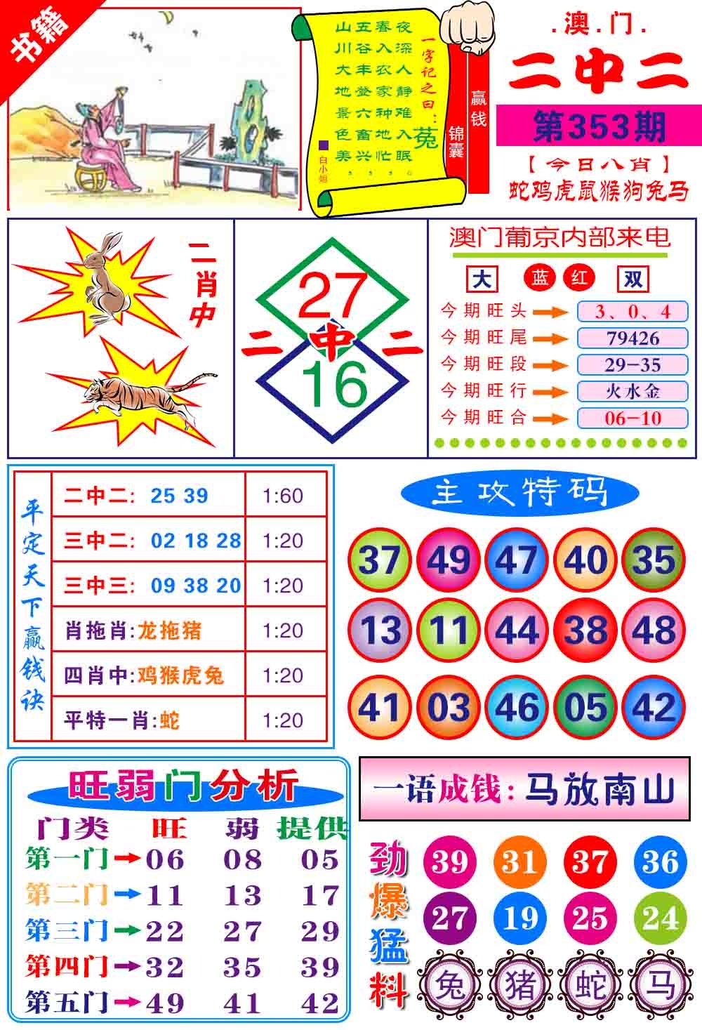 353期澳门平天下[图]
