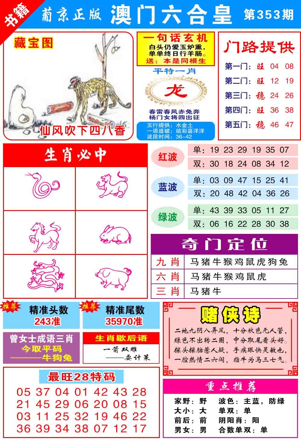 353期澳门六合皇心水[图]