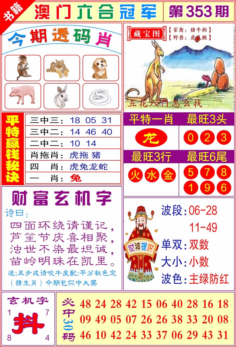 353期澳门六合冠军[图]