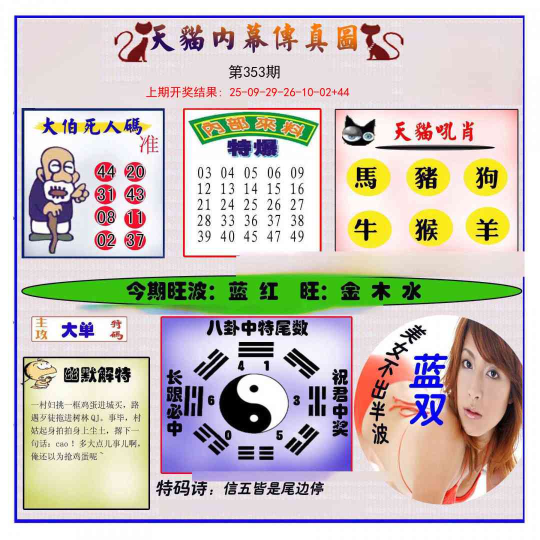 353期内幕传真图[图]