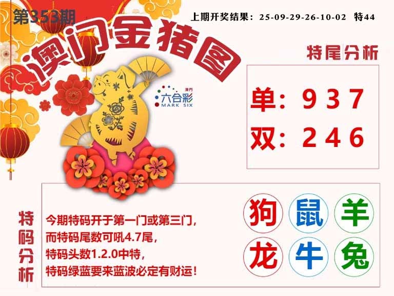 353期澳门金猪图[图]